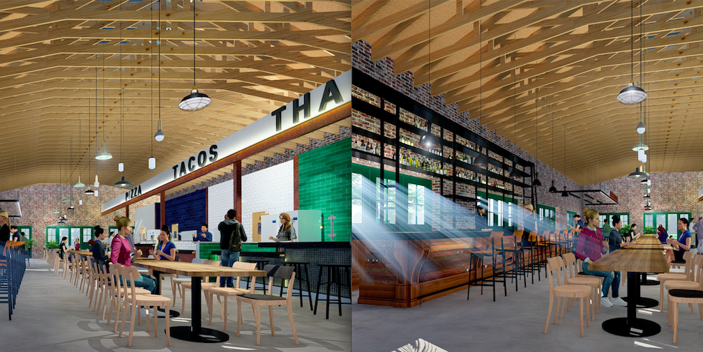 Images Roswell's first food hall taking shape in former church